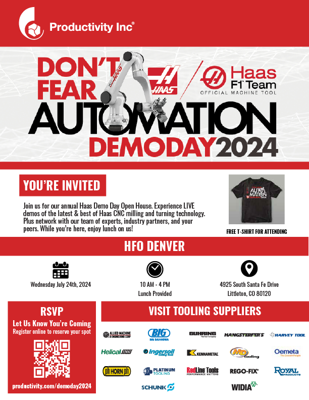 Productivity Denver Haas Demo Days Electronic Invite